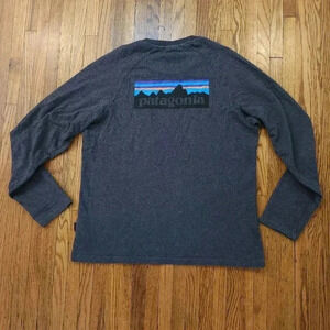 Patagonia Mens Crew Neck Sweatshirt Size M Grey